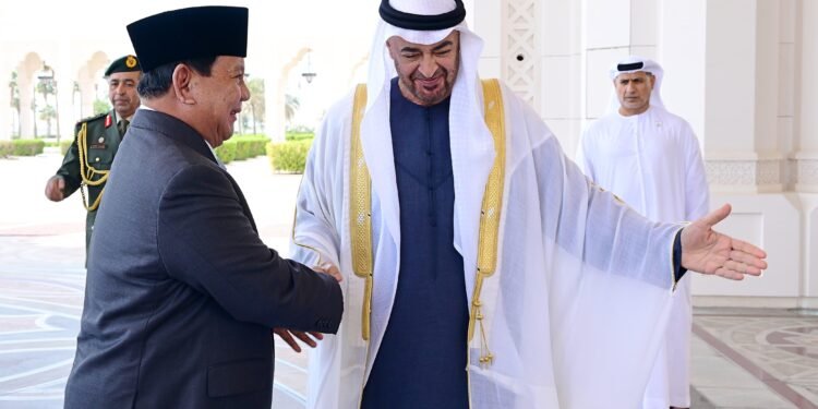 Presiden Prabowo Subianto Disambut Upacara Kenegaraan di Qasr Al Watn