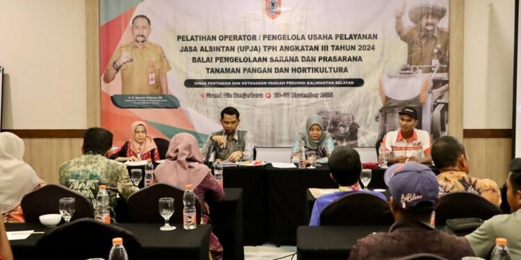 Majukan Sektor Pertanian, BPSPTPH Kalsel Gelar Pelatihan Operator Pengelolaan UPJA