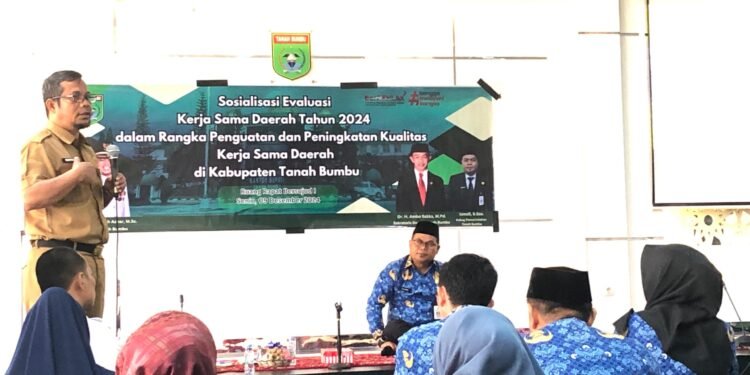 Pemkab Tanah Bumbu menggelar Sosialisasi Evaluasi Kerja Sama Daerah Tahun 2024