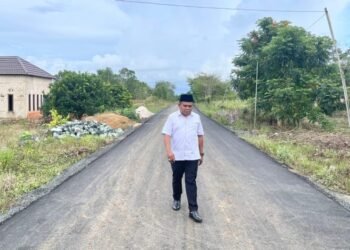 Warga Sepunggur Tanah Bumbu Kini Nikmati Jalan Aspal Mulus