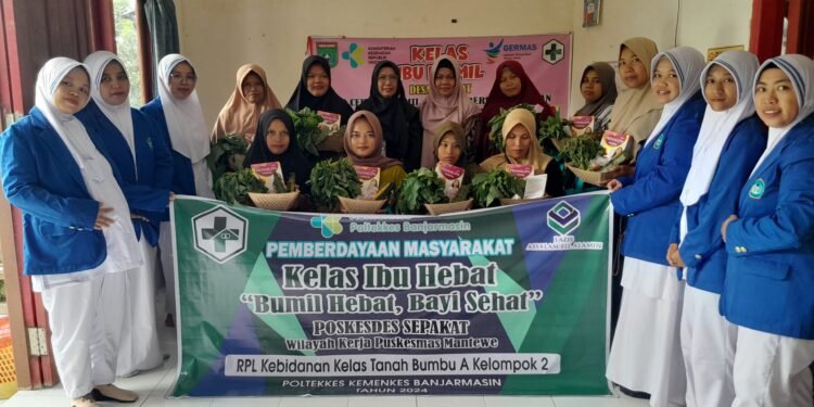 Edukasi Ibu Hamil, Mahasiswi Poltekkes Kemenkes Banjarmasin Luncurkan Program Kelas Ibu Hebat Bayi Sehat