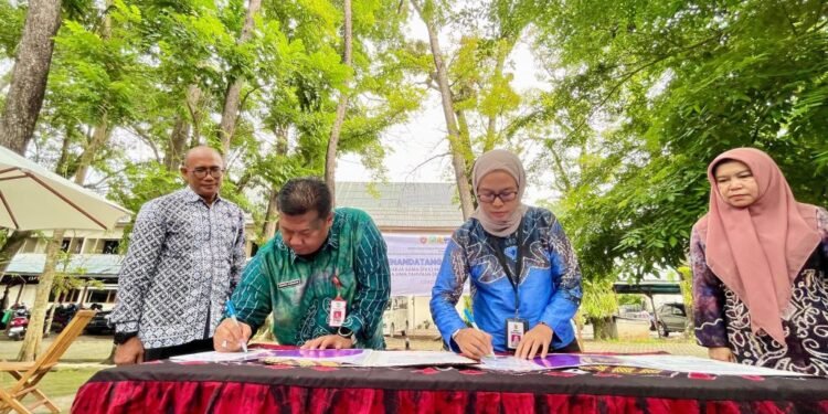 Dishut Kalsel Lakukan Penandatanganan Dokumen PKS Pembangunan Embung Riam Pinang