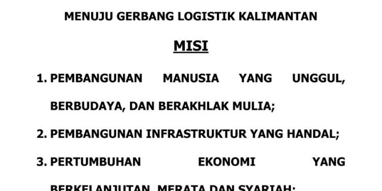 Instruksi Pembacaan Visi Misi Gubernur Kalsel