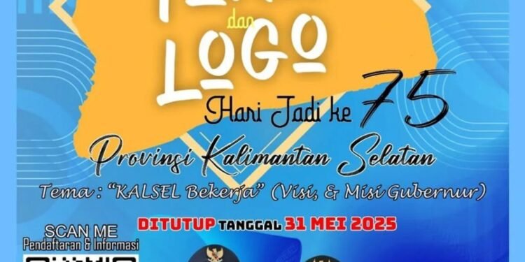 Pemprov Kalsel Laksanakan Lomba Tema dan Logo Harjad Ke-75