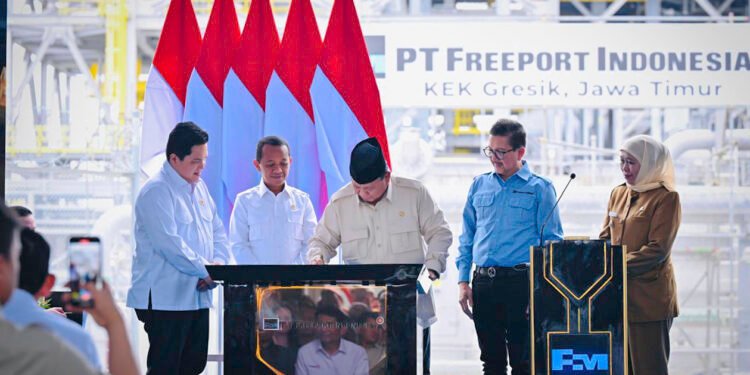 Resmikan Pabrik Pemurnian Logam Mulia, Presiden Prabowo Tegaskan Komitmen Hilirisasi
