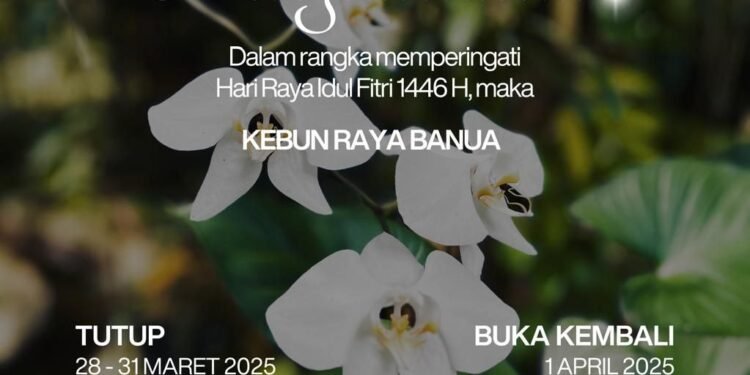 Libur Lebaran 1446 H, Kebun Raya Banua Kembali Beroperasi H+2 Lebaran