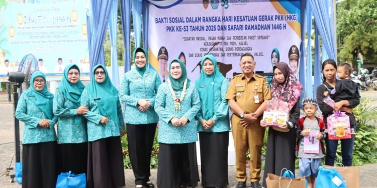 HKG Ke-53 di Kabupaten Tanah Laut, TP PKK Kalsel Gelar Rangkaian Bakti Sosial