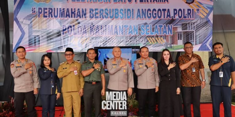 Peletakan Batu Pertama Rumah Subsidi Bagi Polri dan ASN, Pemprov Kalsel : Upaya Memenuhi Kebutuhan Perumahan