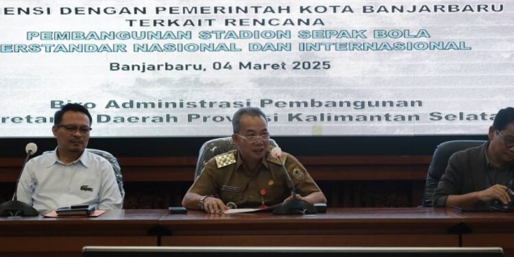 Pemprov Kalsel Bersama Pemkot Banjarbaru Akan Bangun Stadion Modern