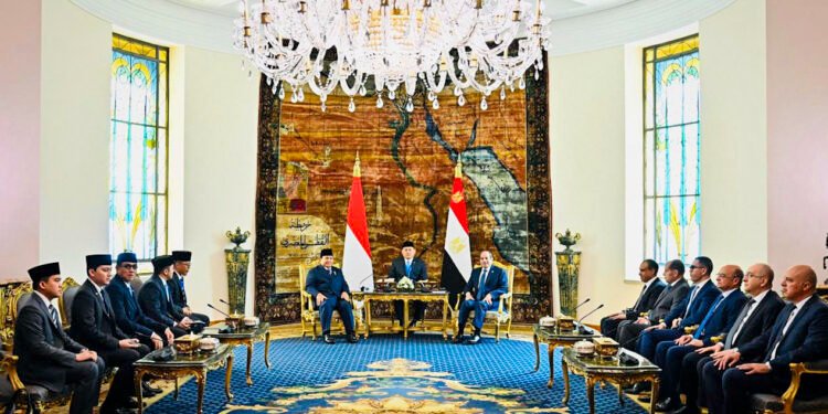 Presiden Prabowo Kunjungi Istana Al Ittihadiya, Disambut Resmi Presiden El-Sisi