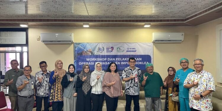 RSUD Ulin Berkolaborasi Dengan PT Nobel Lakukan Workshop dan Operasi Pemasangan Implan Koklea