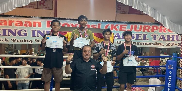 Kejurprov Kick Boxing Kalsel 2025 Resmi Ditutup, Kabupaten Tala Menjadi Juara 