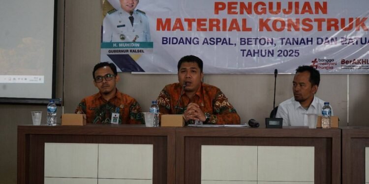 Laboratorium Bahan Konstruksi Kalsel Gelar In House Training Pengujian Material Konstruksi Tahun 2025