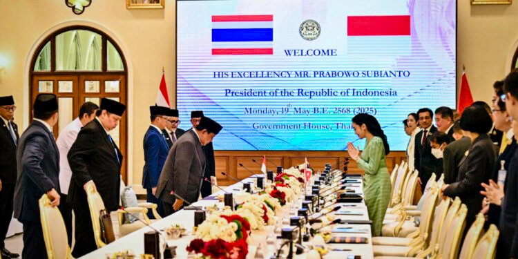 Presiden Prabowo Subianto Tegaskan Komitmen Penguatan Kemitraan Strategis Indonesia–Thailand
