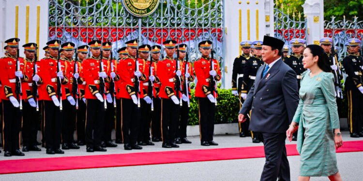 Tiba di Government House Thailand, Presiden Prabowo Disambut dengan Upacara Resmi