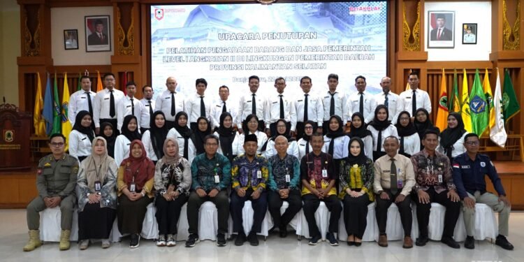 BPSDMD Kalsel Tutup Pelatihan Pengadaan Barang dan Jasa Level I Angkatan II Tahun 2025