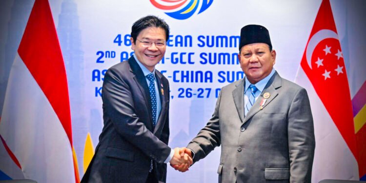 Pererat Hubungan Strategis dengan Singapura, Presiden Prabowo Bertemu PM Wong di Kuala Lumpur