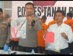 Polres Tanah Bumbu, Ungkap Penipuan Modus Uang Palsu Foto Copyan.