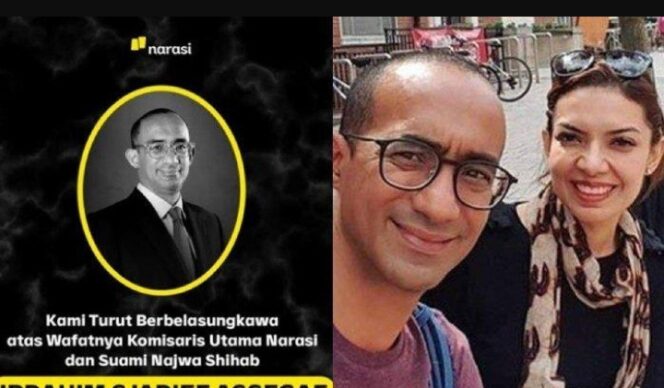 
					Suami jurnalis senior  Najwa Shihab Tutup Usia.