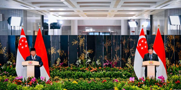 Presiden Prabowo dan PM Wong Sepakat Dorong Solusi Damai untuk Gaza, Iran–Israel, hingga Krisis Myanmar