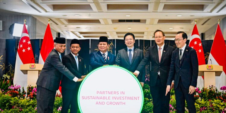 Presiden Prabowo dan PM Wong Hadiri Milestone Ceremony Proyek Energi Terbarukan