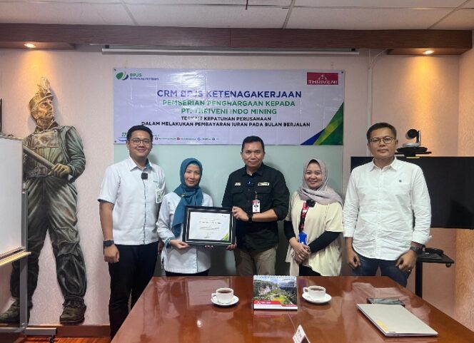 
					PT. Thriveni terima Penghargaan BPJS Ketenagakerjaan atas Ketertiban Administrasi dan Pembayaran Iuran Bulan Berjalan