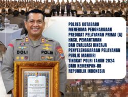 Polres Kotabaru Raih Predikat Pelayanan Prima (A), Buktikan Komitmen untuk Masyarakat.