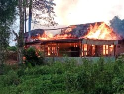 Rumah Warga di Desa Stagen Terbakar, “Diduga Akibat Korsleting Listrik.