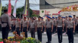 Upacara Korps Raport Kenaikan Pangkat Pamen, Pama, dan Bintara Polri di Polres Kotabaru*