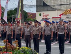 Upacara Korps Raport Kenaikan Pangkat Pamen, Pama, dan Bintara Polri di Polres Kotabaru*