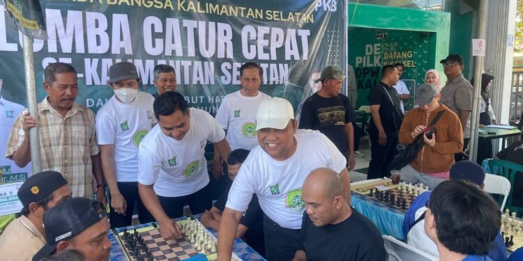 150 Peserta Antusias Ikuti Lomba Catur Cepat PKB Garda Bangsa Kalsel di Banjarmasin