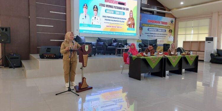 Optimalkan Pengelolaan Perpustakaan, Dispersip Kalsel Gelar Bimtek Literasi Informasi bagi Pustakawan dan Guru