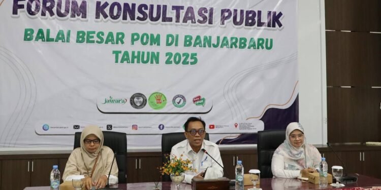 Wujudkan Layanan Prima, BBPOM Banjarbaru Gelar Forum Konsultasi Publik di Banjarbaru