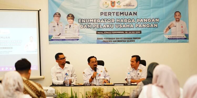 Memperkuat Sinergi Pangan, Dinas PKP Kalsel Gelar Pertemuan Enumerator dan Pelaku Usaha Pangan