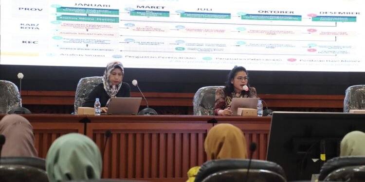DP3AKB dan Bappeda Kalsel Percepat Penginputan Aksi Konvergensi Penurunan Stunting Ke Website BANGDA Kemendagri