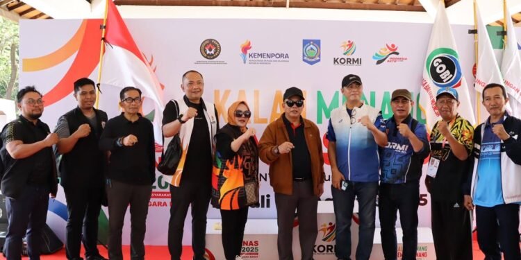 Tiba di Lombok, Sekda Kalsel Tinjau dan Beri Semangat Pegiat Balogo di FORNAS VIII