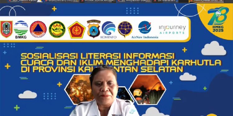 BMKG Banjarmasin Gelar Sosialisasi Literasi Informasi Cuaca dan Iklim untuk Hadapi Karhutla di Kalsel