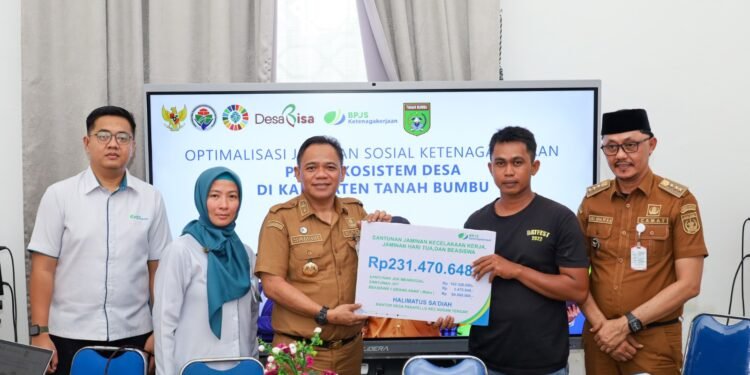 Pemerintah Daerah Tanah Bumbu, Perluas Perlindungan Jaminan Sosial Ketenagakerjaan Ekosistem Desa