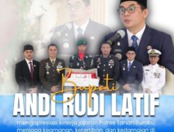 Bupati Tanah Bumbu Apresiasi Kinerja Polres Tanah Bumbu Saat Syukuran Hari Bhayangkara ke-79.