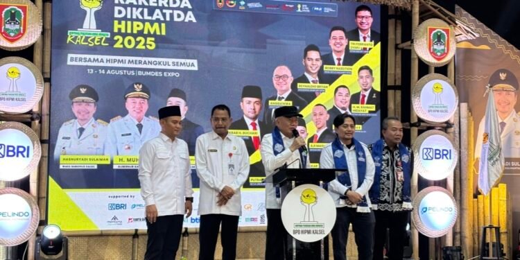 Gubernur Muhidin Resmi Membuka Rakerda dan Diklatda BPD HIPMI Kalsel