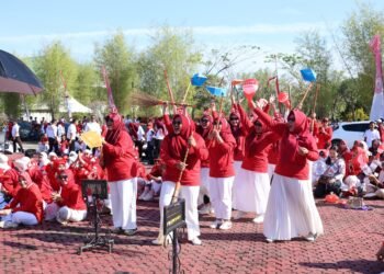Lomba Yel-yel Antar SKPD Semarakkan HUT RI ke-80 di Tanah Bumbu