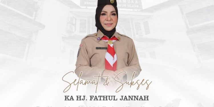 Hj Fathul Jannah Muhidin Terpilih Aklamasi sebagai Ketua Kwarda Pramuka Kalsel 2025–2026