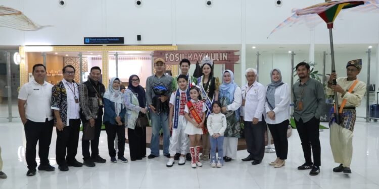 Ridho dan Raudah, Putra Putri Pariwisata Nusantara 2025 Asal Kalsel, Disambut Hangat Saat Kembali ke Banua