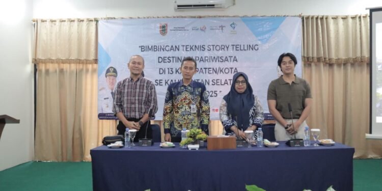 Bimtek Storytelling, Dispar Kalsel Bekali Pokdarwis Tingkatkan Daya Tarik Wisata