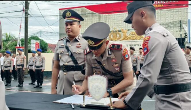 
					Sertijab Kasat Lantas dan Purna Tugas di Polres Kotabaru.