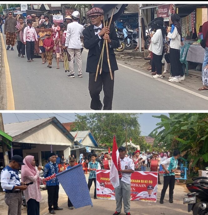 
					HUT RI Ke 80 Desa Stagen Meriahkan Dengan Karnaval.