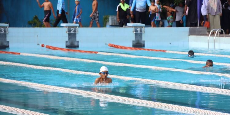 Fun Swimming Competition Warnai HUT ke-80 TNI dan TNI AL di Banjarmasin