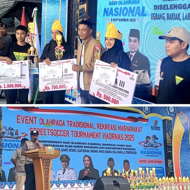 
					Even Olahraga Tradisional ,Rekreasi Masyarakat, KORMI Kotabaru Telah Selesai.