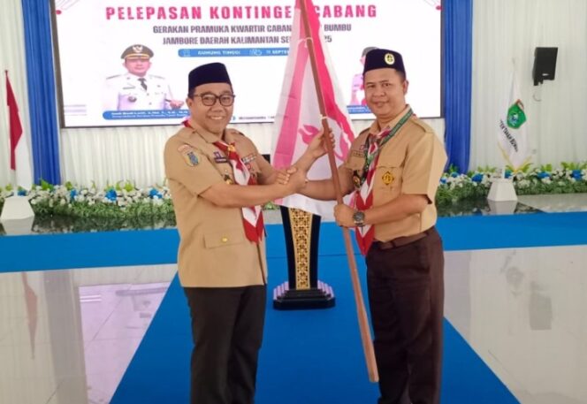 
					Bupati Tanah Bumbu Lepas 70 Kontingen Pramuka Kwarcab Tanbu Ikuti Jambore Daerah Kalsel 2025.