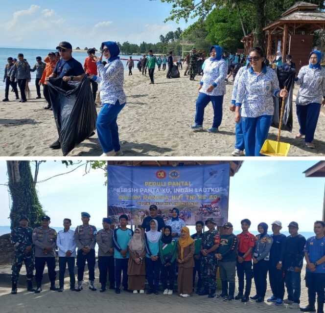 
					Aksi Nyata Lanal Kotabaru Bersih – Bersih Pantai Gedambaan.